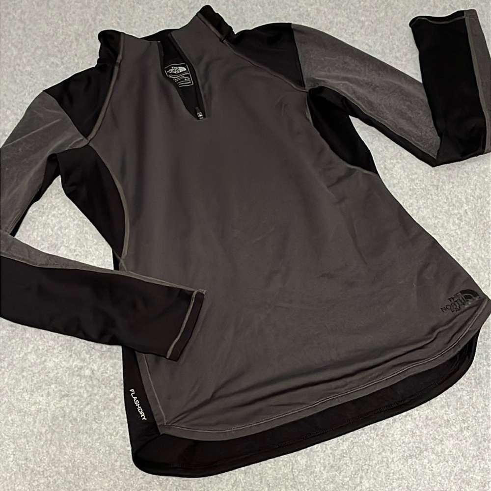 North Face Flash Dry Quarter Zip Top Womens Small Athletic Active Outdoor